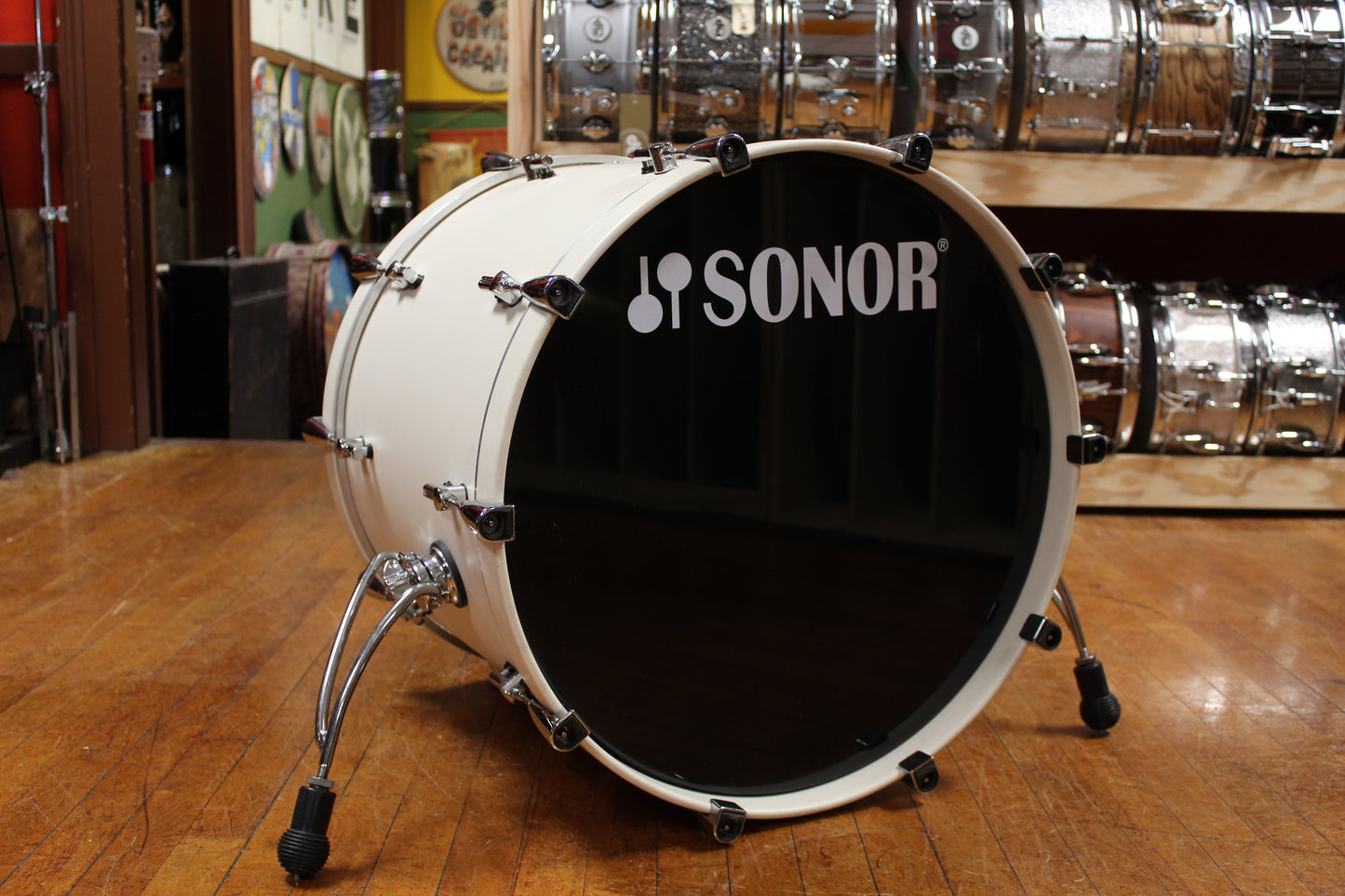 Sonor ProLite Outfit in Creme White 18x22 8x10 9x12 16x16