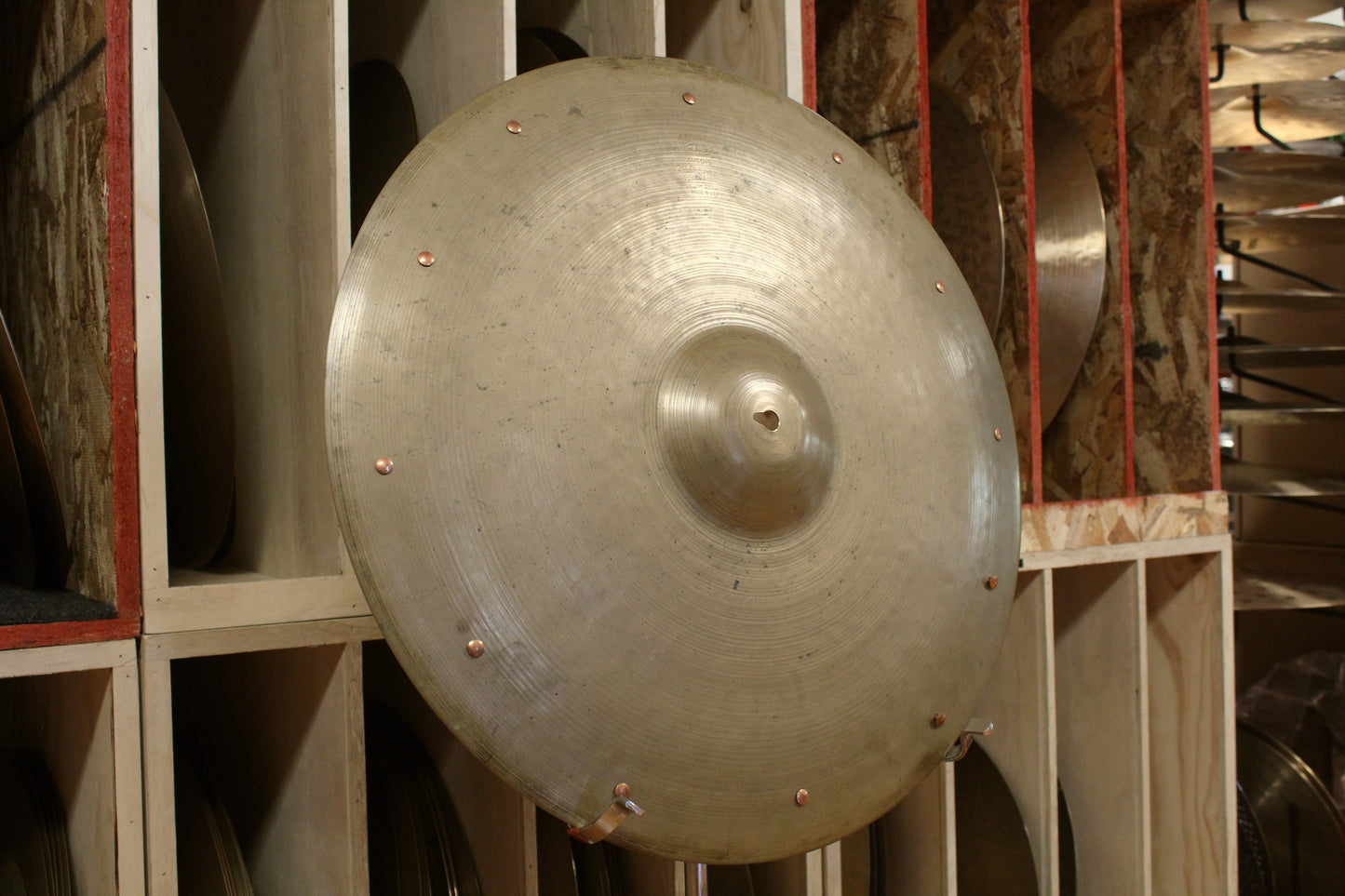 1950s A. Zildjian 21" Large Stamp Sizzle Ride 2568g