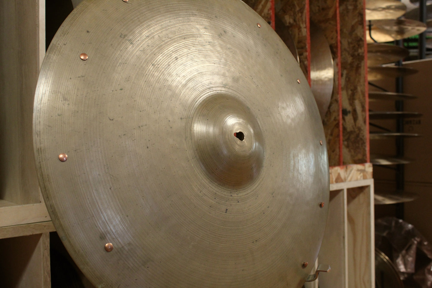 1950s A. Zildjian 21" Large Stamp Sizzle Ride 2568g