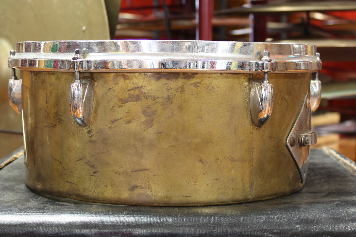 1970's Gretsch 13" and 14" Brass Timbales