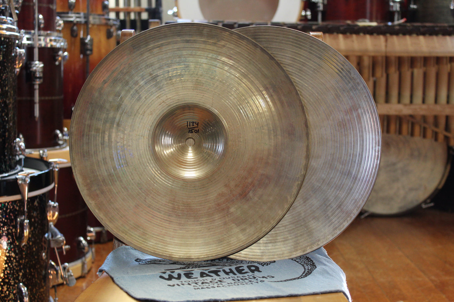 1996 A. Zildjian 14" New Beat Hi-Hats 1134/1501g