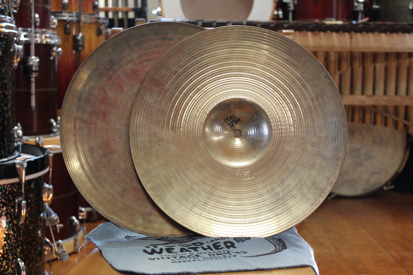 1996 A. Zildjian 14" New Beat Hi-Hats 1134/1501g