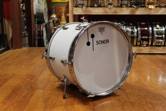 1970s Sonor Swinger Outfit in White 14x18 8x12 14x14 5x14