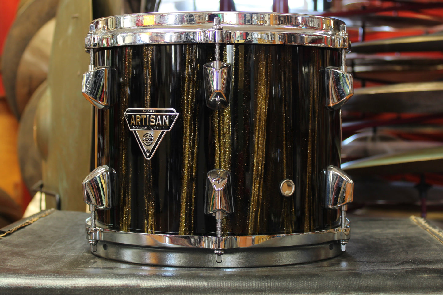 2000's Dixon Drums Artisan Series 8"x10" Tom in Matrix Gold