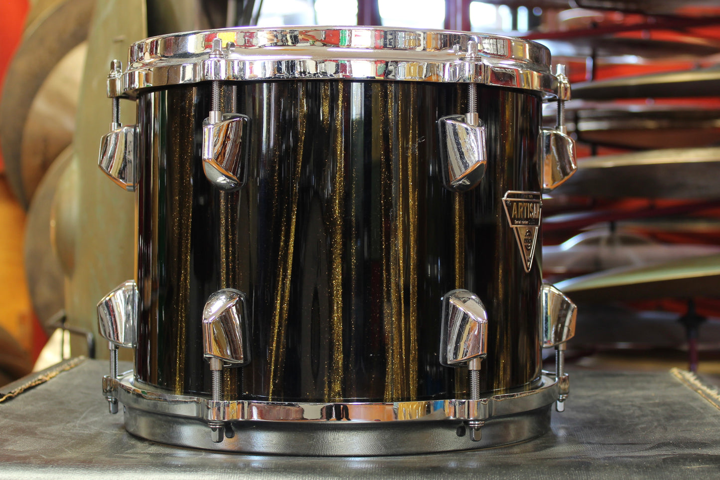 2000's Dixon Drums Artisan Series 8"x10" Tom in Matrix Gold