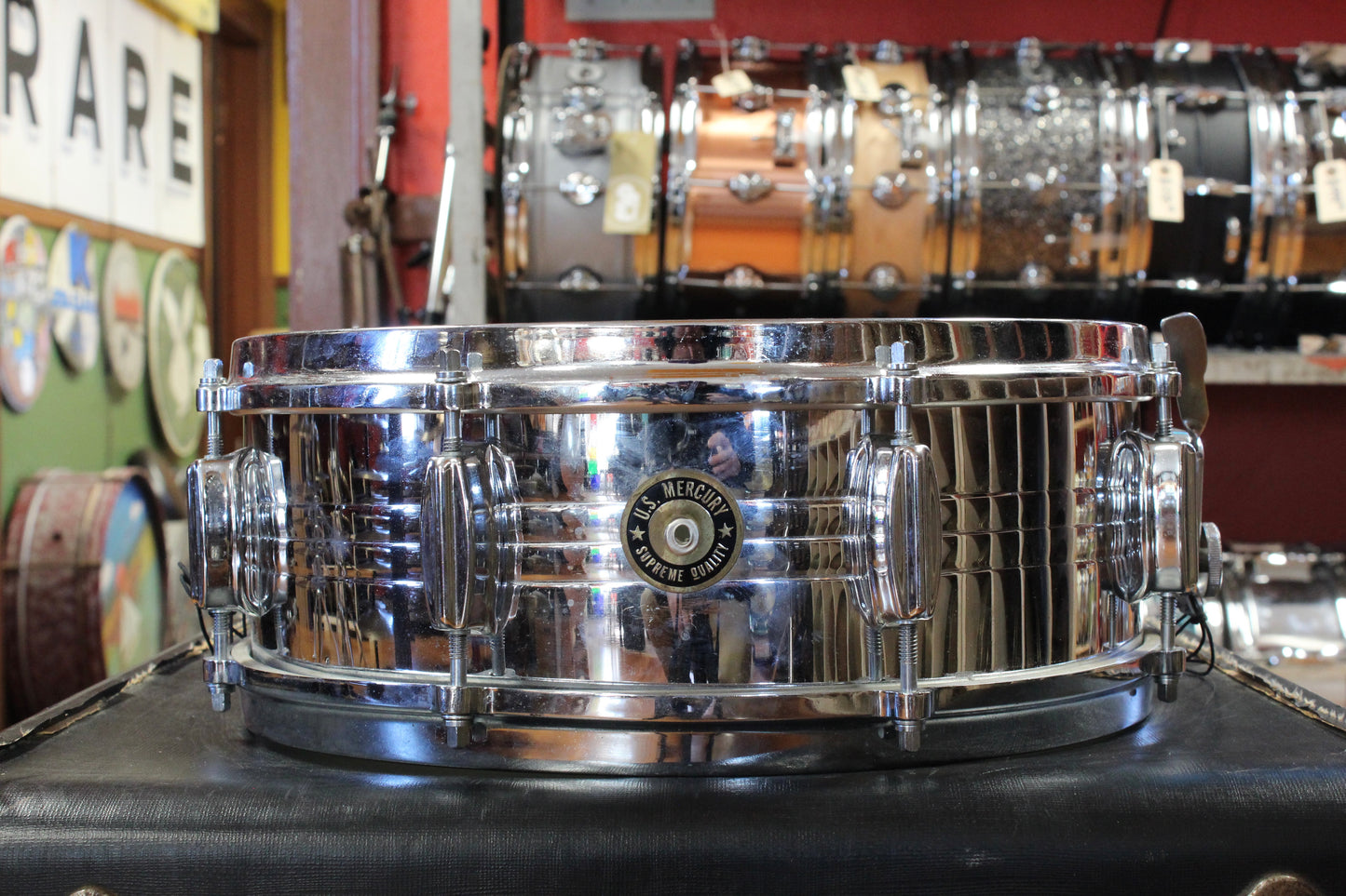 1970s US Mercury 5x14 Made in Japan Steel Snare Drum