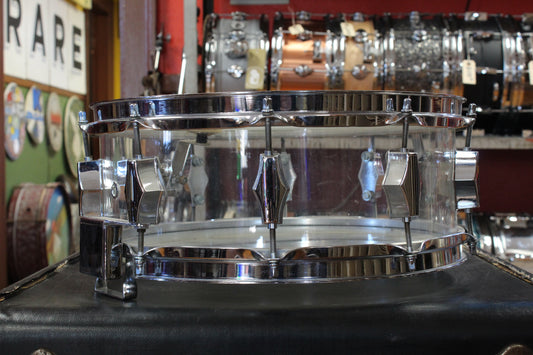 1970s Fibes 5.5x14 SFT 690 Crystalite Snare Drum