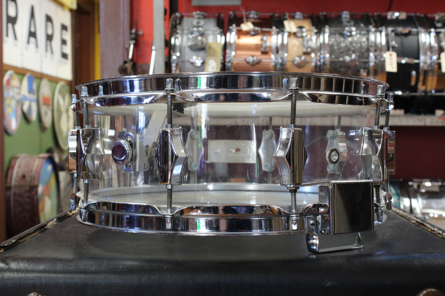 1970s Fibes 5.5x14 SFT 690 Crystalite Snare Drum