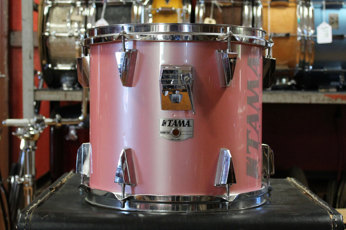 1980's Tama Granstar Outfit in Cherry Rose 16x22 11x12 12x13 16x16