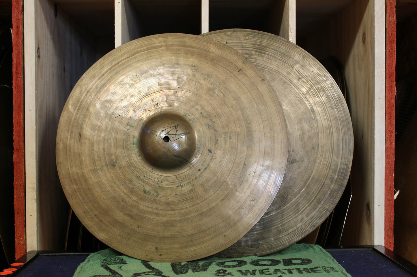 1920-30s K. Zildjian & Cie. Constantinople 15" Hi-Hats 1343/1406g