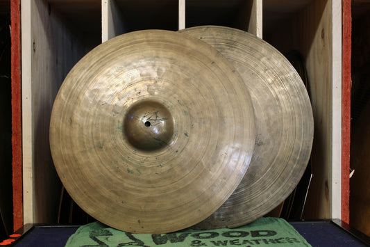 1920-30s K. Zildjian & Cie. Constantinople 15" Hi-Hats 1343/1406g