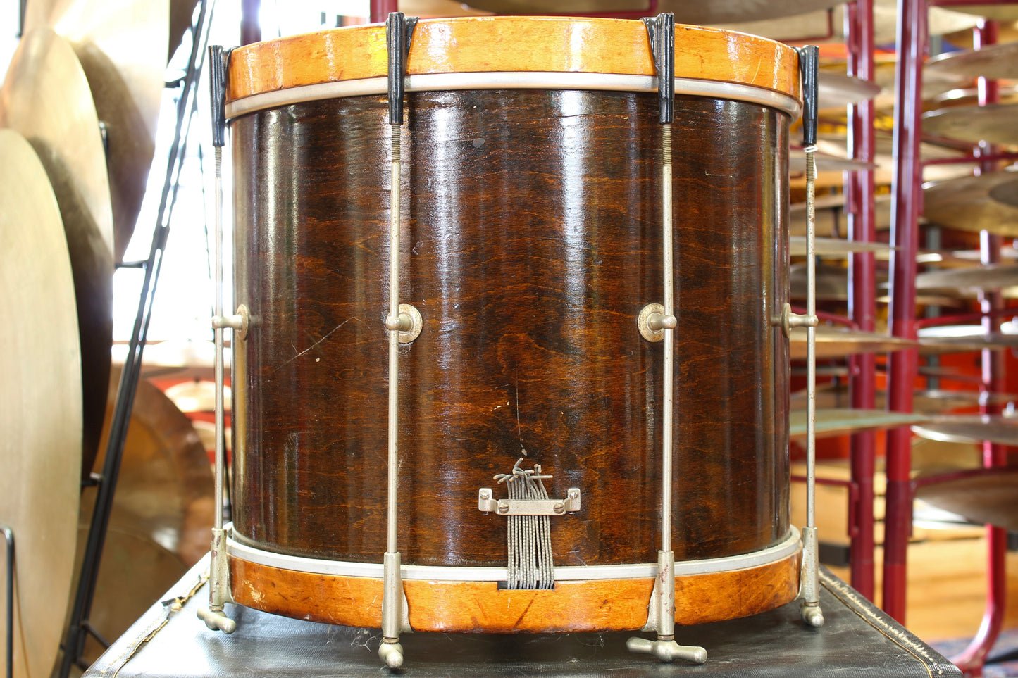 1930's Slingerland 12"x15" Marching Snare Drum in Mahogany