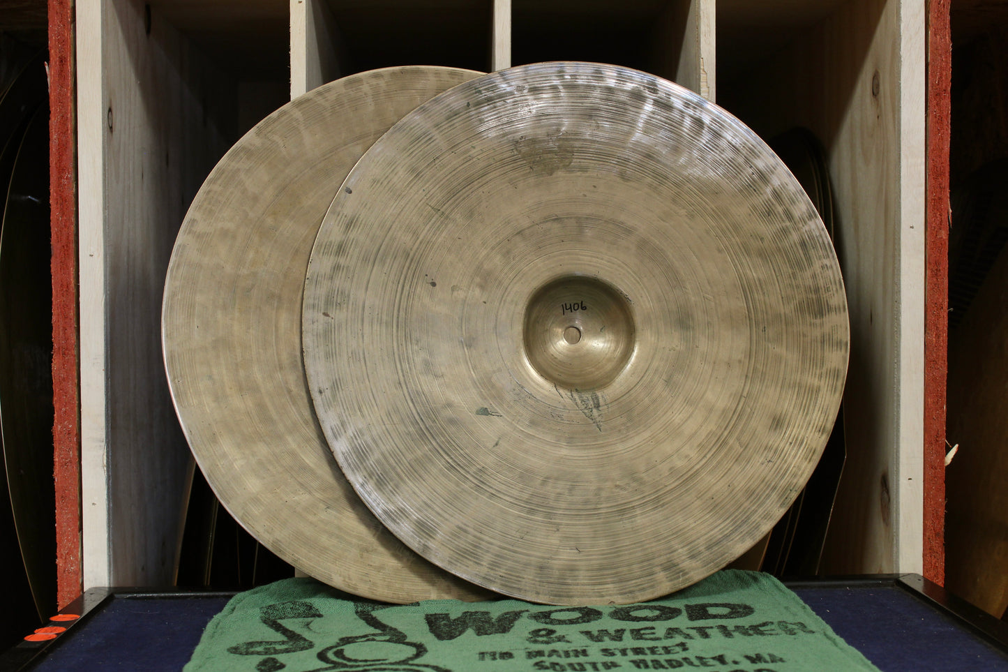 1920-30s K. Zildjian & Cie. Constantinople 15" Hi-Hats 1343/1406g