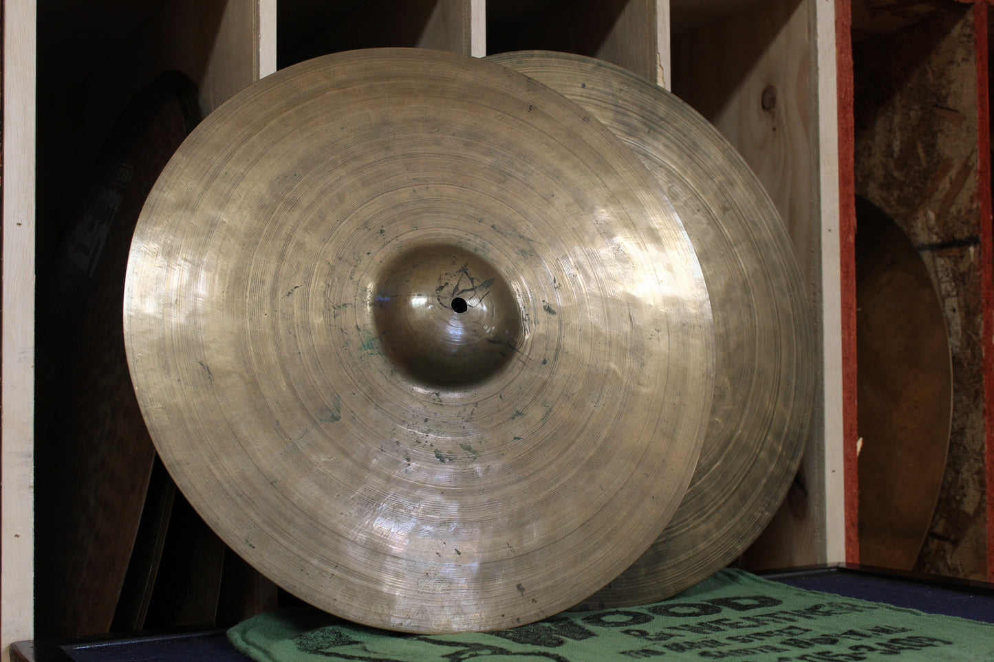 1920-30s K. Zildjian & Cie. Constantinople 15" Hi-Hats 1343/1406g