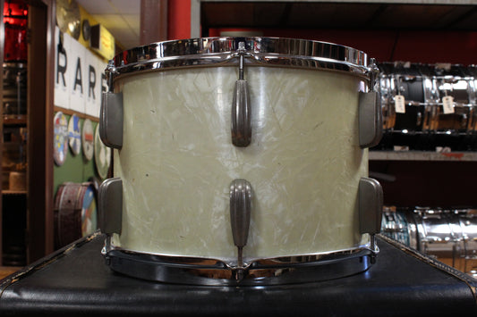 1940s Slingerland 9x13 Radio King Tom in White Marine Pearl