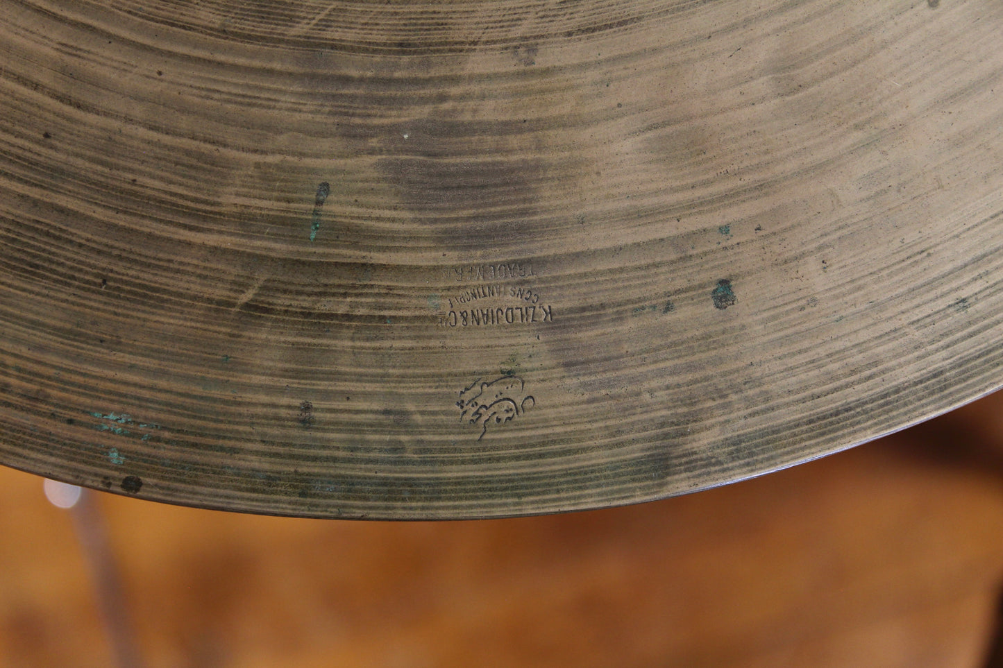 1920-30s K. Zildjian & Cie. Constantinople 15" Hi-Hats 1343/1406g