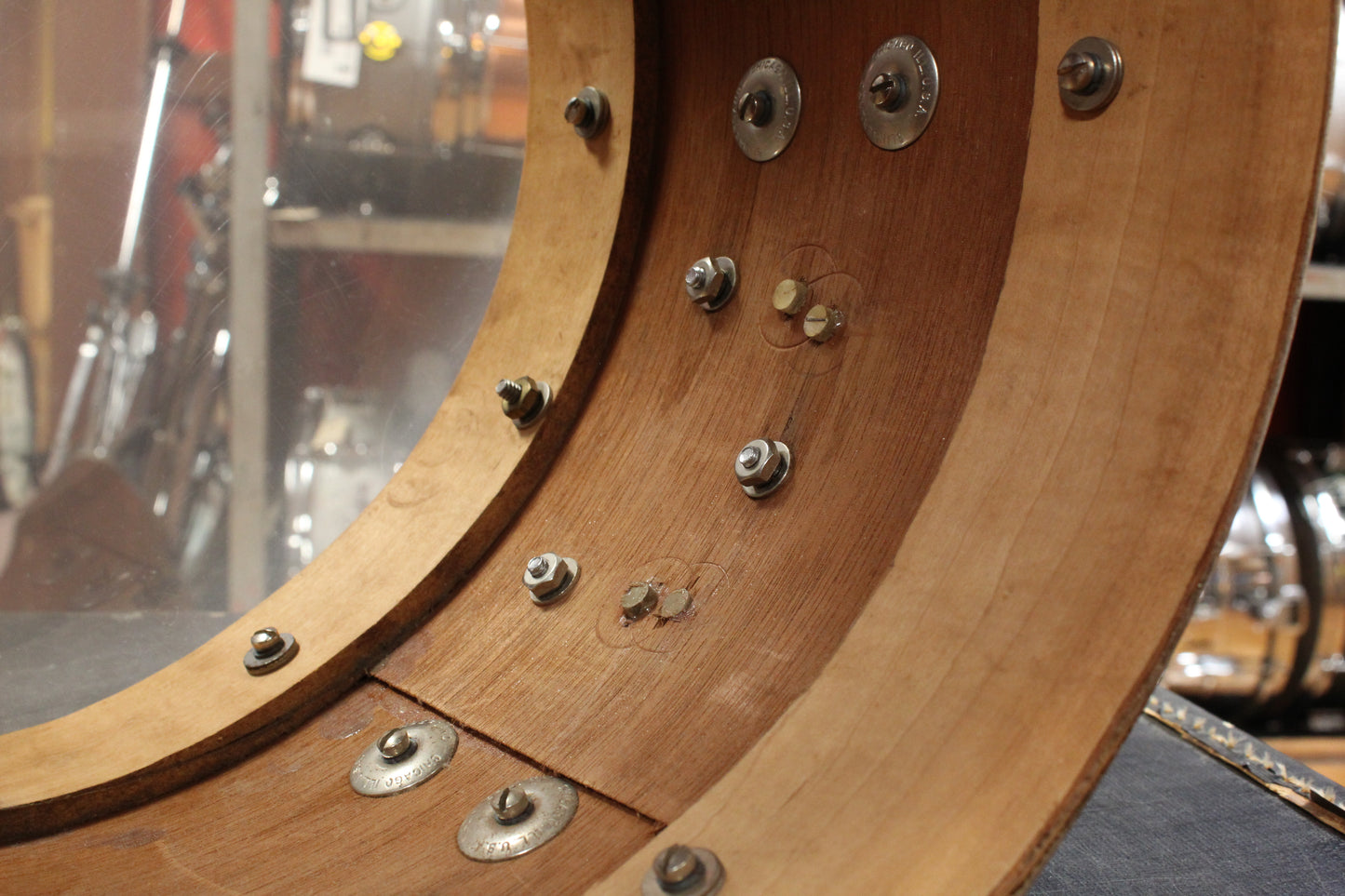 1940s Slingerland 9x13 Radio King Tom in White Marine Pearl