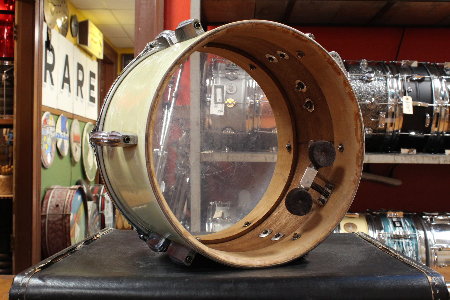 1940s Slingerland 9x13 Radio King Tom in White Marine Pearl