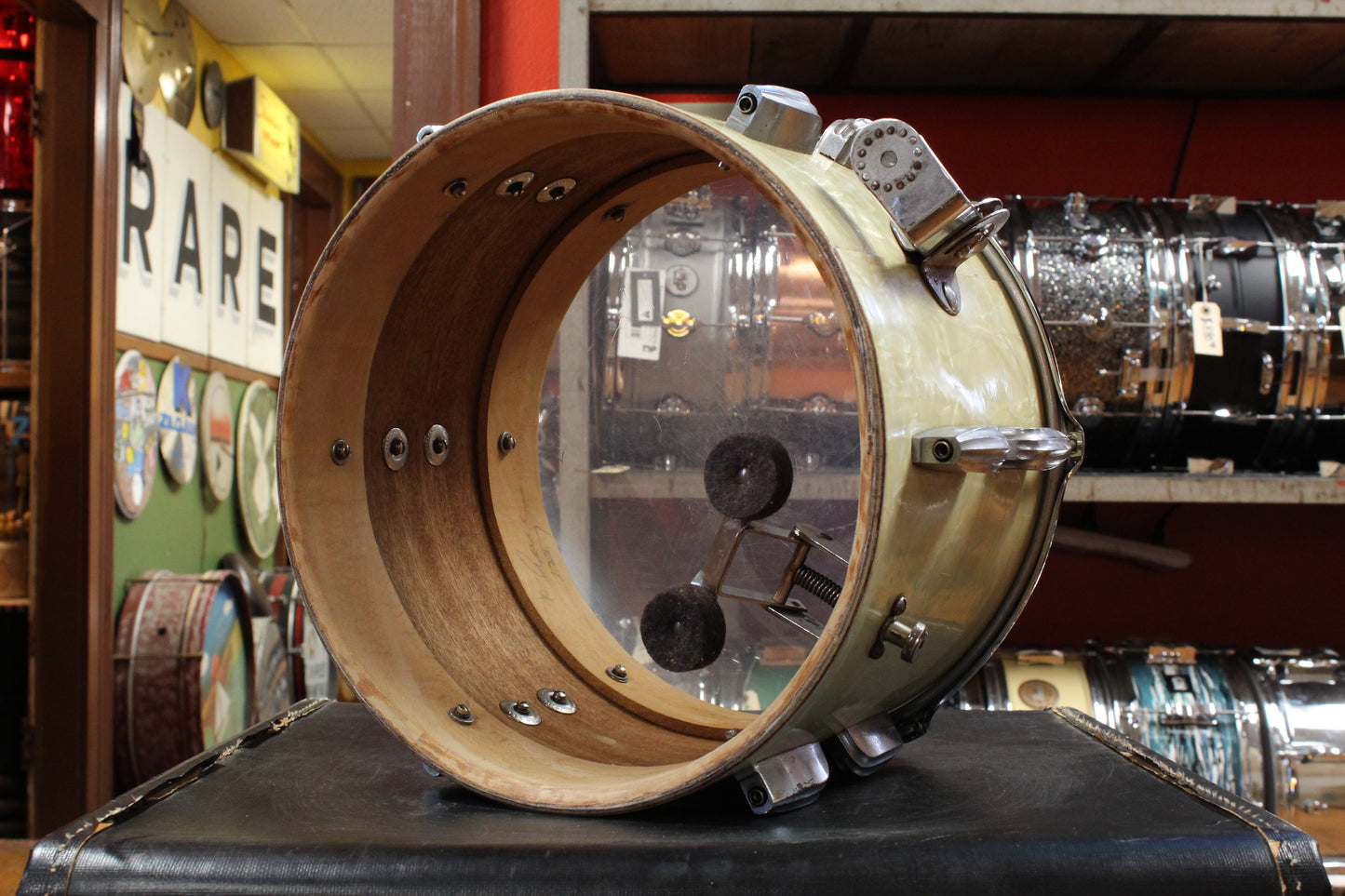 1940s Slingerland 9x13 Radio King Tom in White Marine Pearl