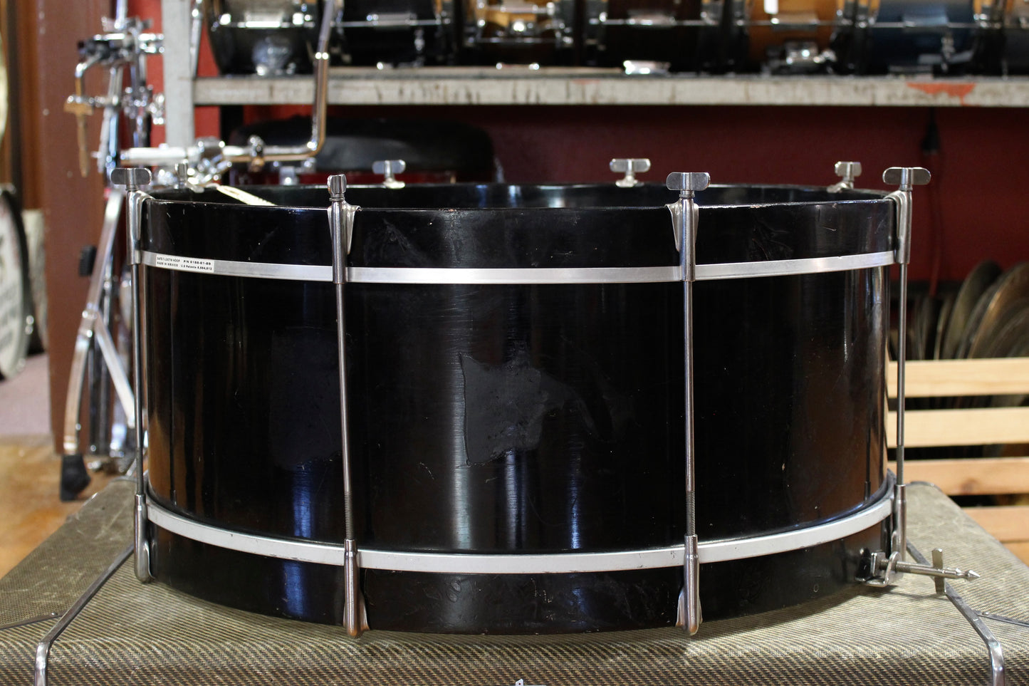 1930's Slingerland Radio King Outfit in Black Lacquer 9x22 8x12 16x16