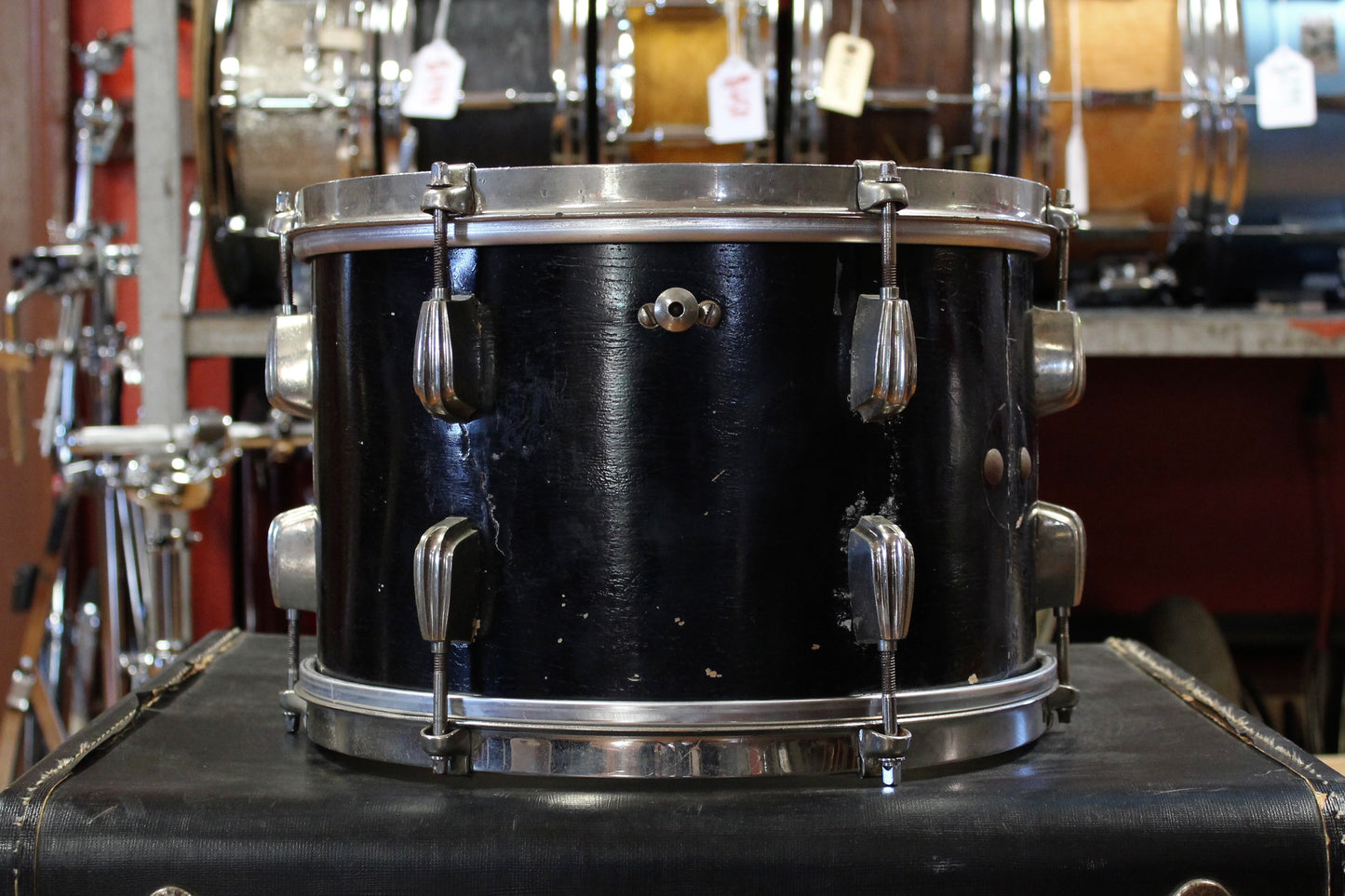 1930's Slingerland Radio King Outfit in Black Lacquer 9x22 8x12 16x16