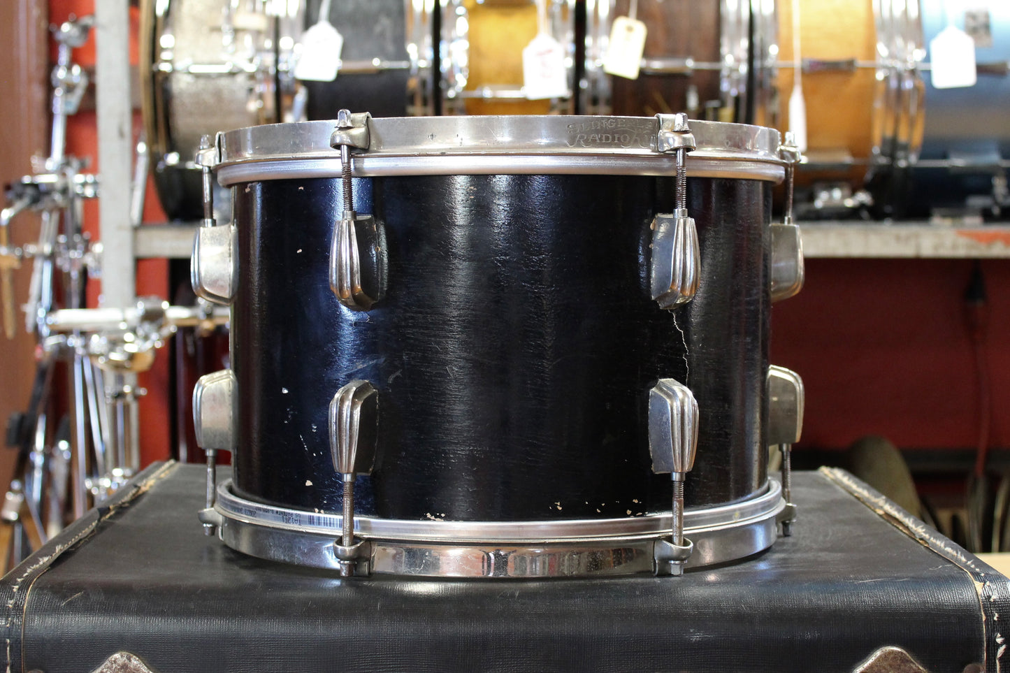 1930's Slingerland Radio King Outfit in Black Lacquer 9x22 8x12 16x16