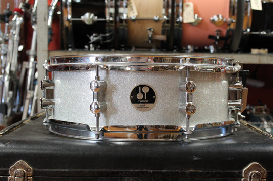 Early 2000s Sonor 5x14 Bop Snare Drum in Silver Sparkle