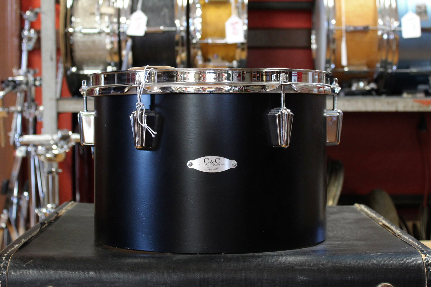 C&C Drum Company Super Flyer Outfit in Black Lacquer 8x20 8x12 14x14