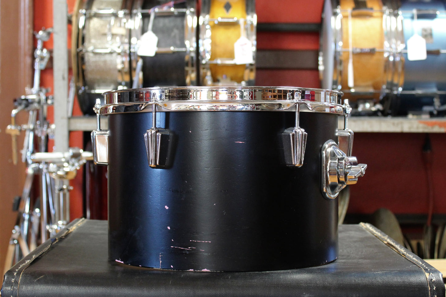 C&C Drum Company Super Flyer Outfit in Black Lacquer 8x20 8x12 14x14