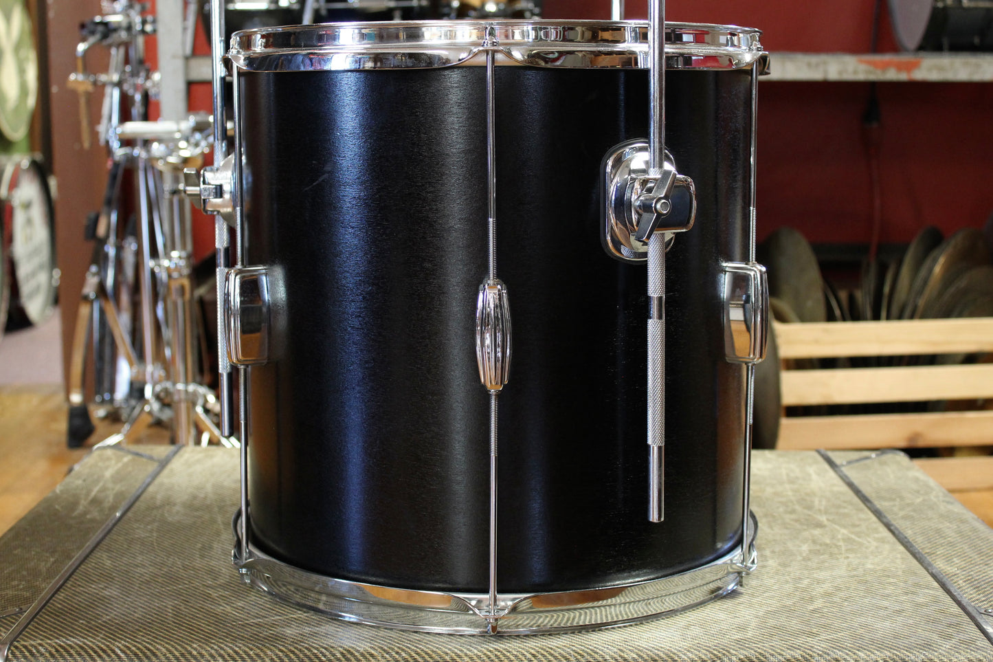 C&C Drum Company Super Flyer Outfit in Black Lacquer 8x20 8x12 14x14