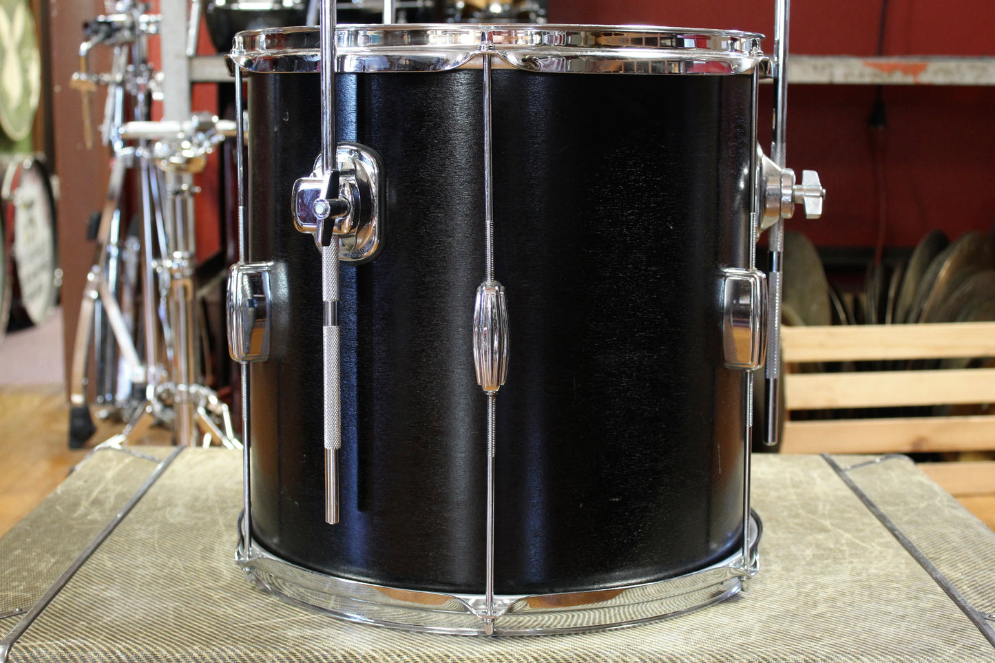 C&C Drum Company Super Flyer Outfit in Black Lacquer 8x20 8x12 14x14