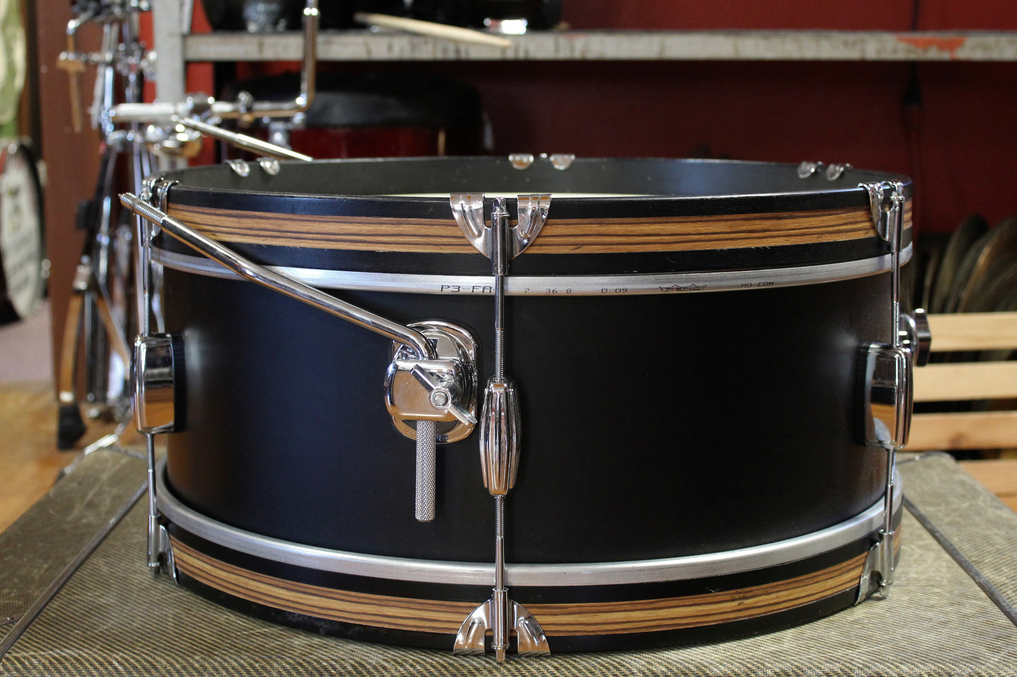 C&C Drum Company Super Flyer Outfit in Black Lacquer 8x20 8x12 14x14