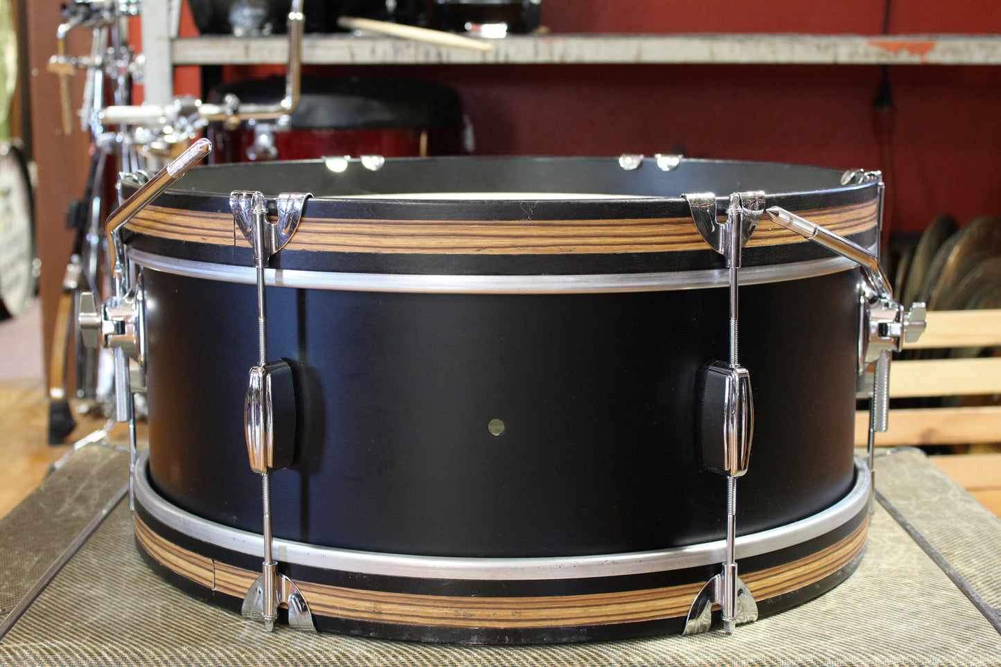 C&C Drum Company Super Flyer Outfit in Black Lacquer 8x20 8x12 14x14