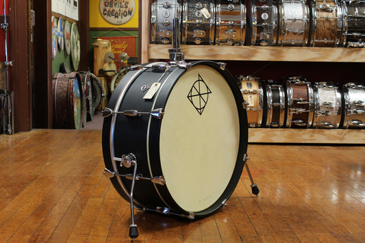 Dixon Little Roomer 7x20 Bass Drum - Black Coal Satin