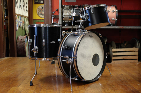 C&C Drum Company Super Flyer Outfit in Black Lacquer 8x20 8x12 14x14