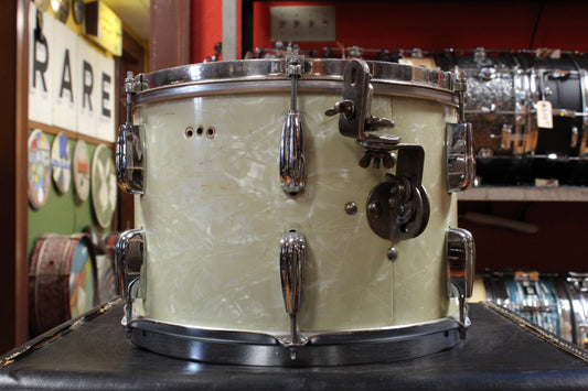 1940s Slingerland 9x13 Radio King Tom in White Marine Pearl