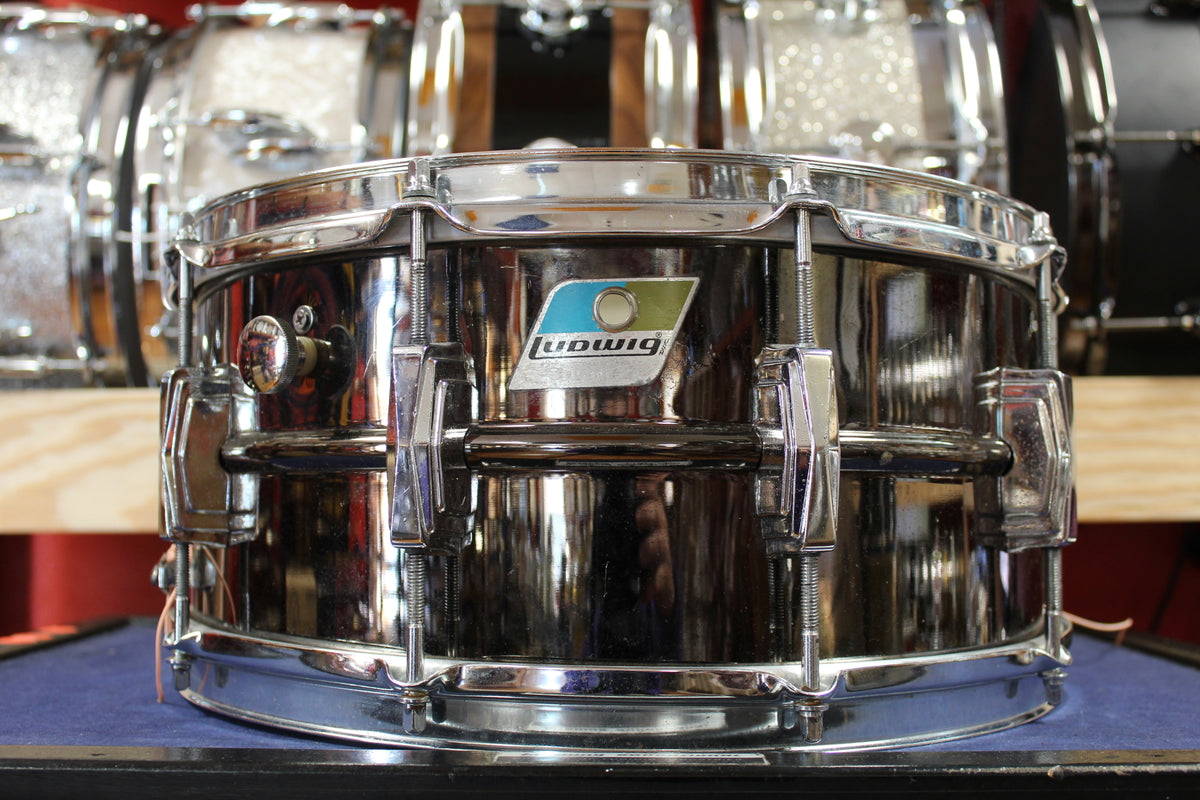 1970s Ludwig Black Beauty 6.5"x14" Snare Drum