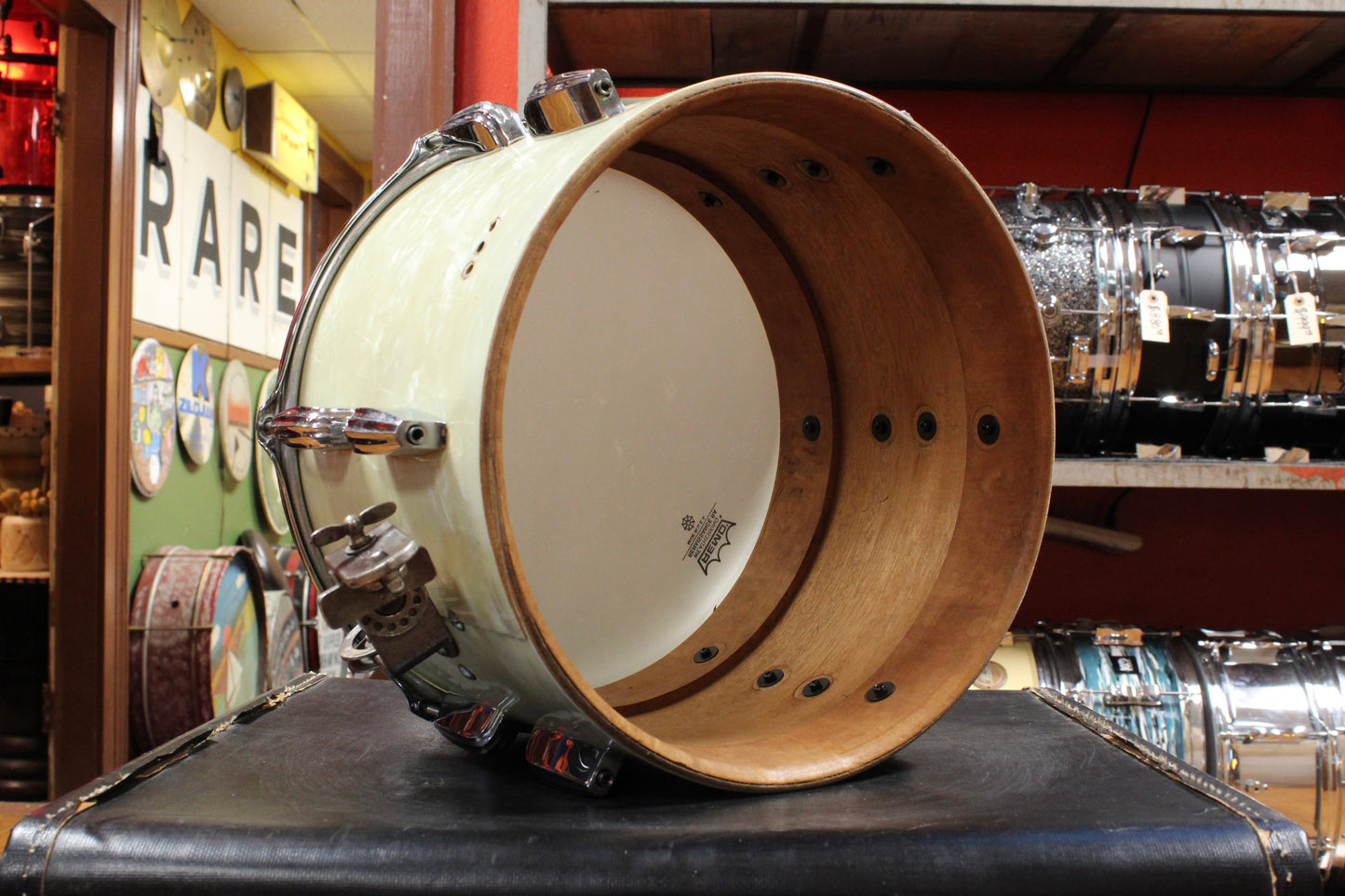 1940s Slingerland 9x13 Radio King Tom in White Marine Pearl