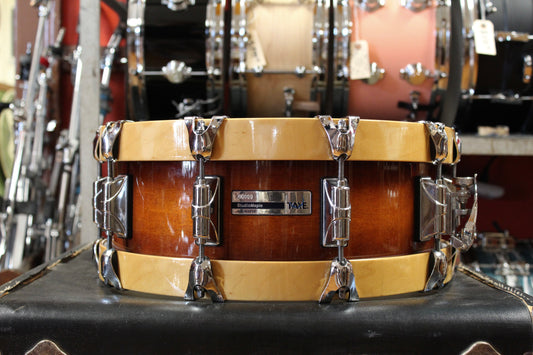 Taye 5.5x14 Studio Maple Snare Drum in Tobacco Burst