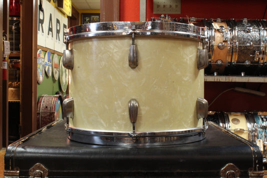 1940s Slingerland 9x13 Radio King Tom in White Marine Pearl
