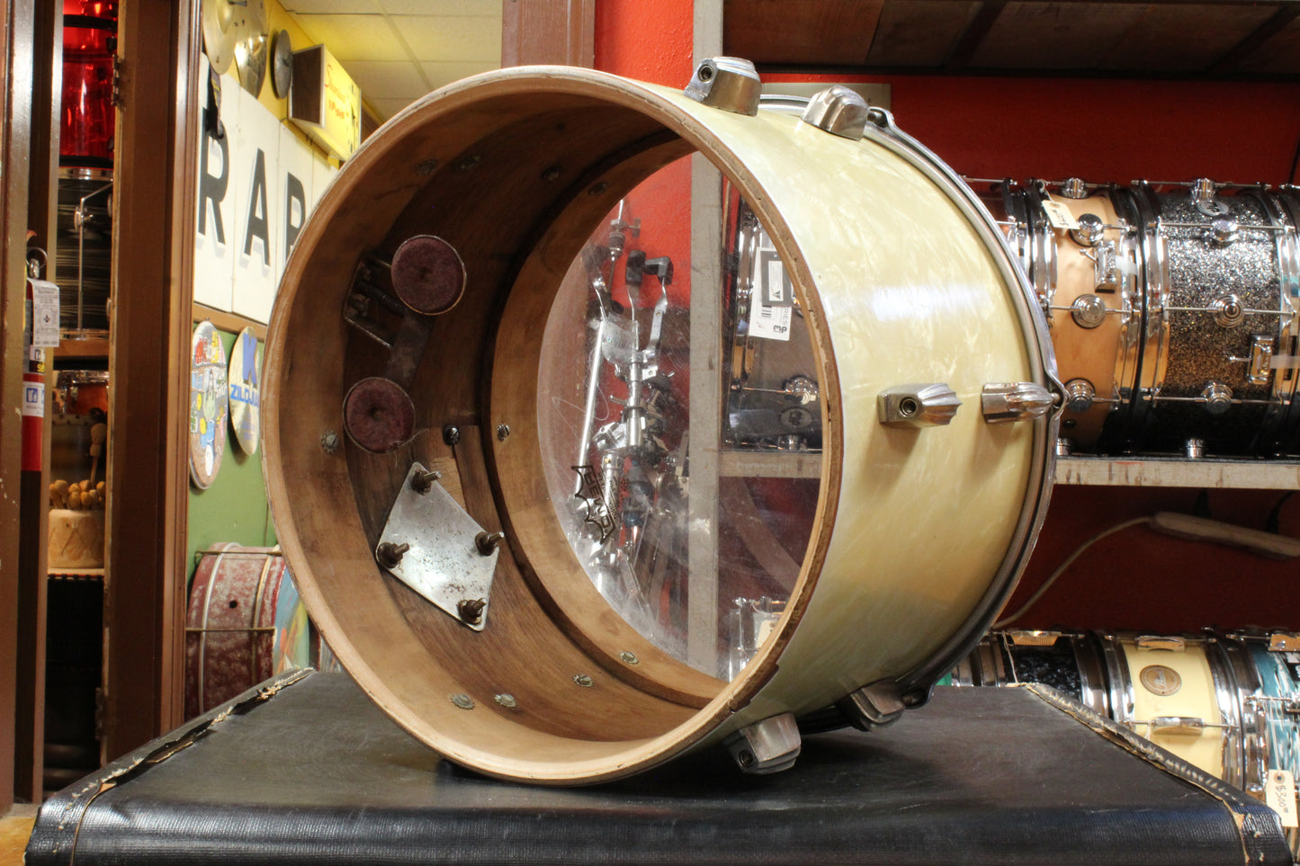 1940s Slingerland 9x13 Radio King Tom in White Marine Pearl