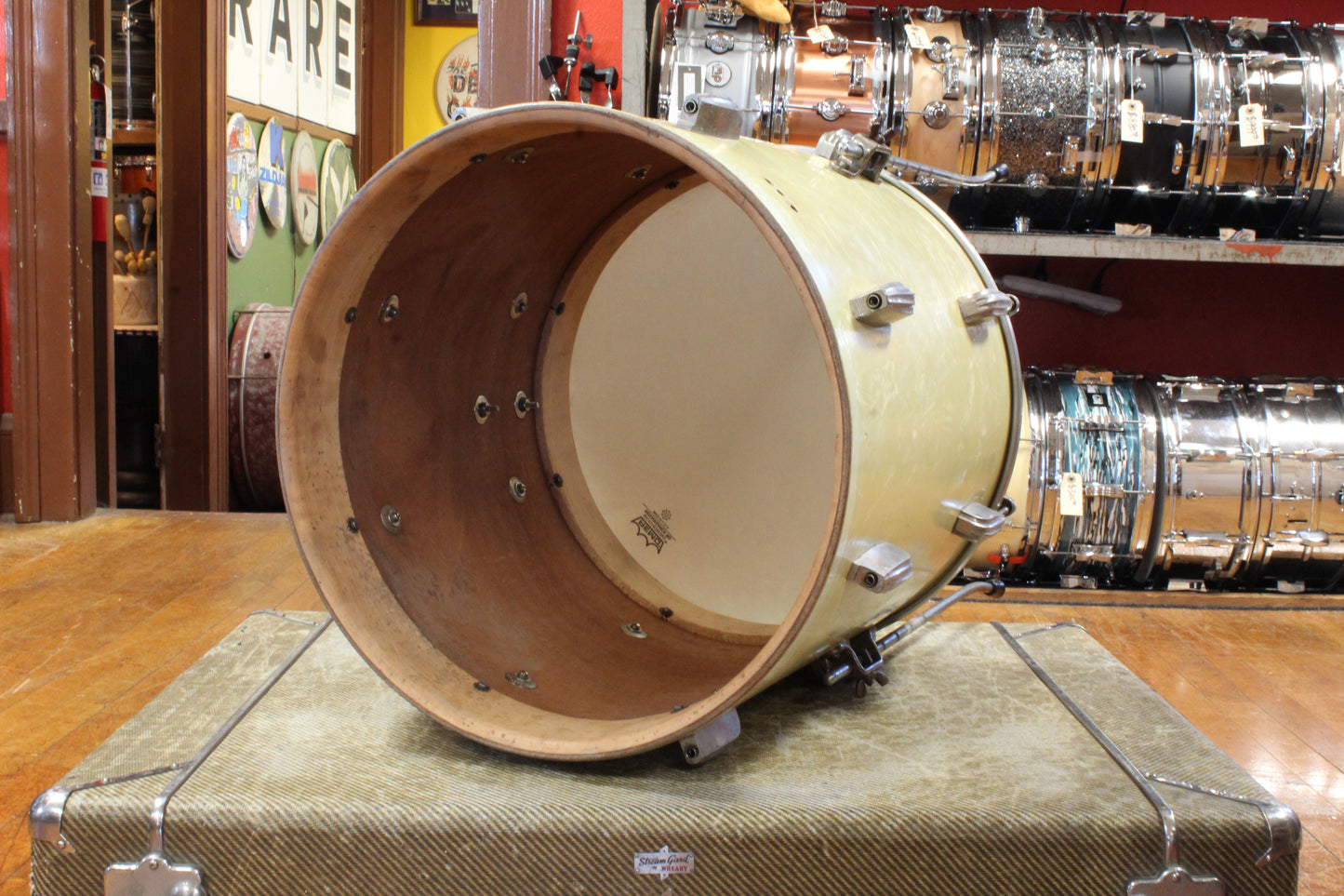 1940s Slingerland 16x16 Radio King Floor Tom in White Marine Pearl