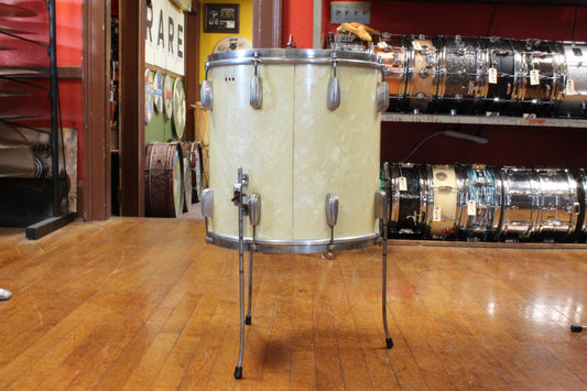 1940s Slingerland 16x16 Radio King Floor Tom in White Marine Pearl