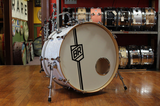 2006 Buddy Rich Drum Company Outfit in White Marine Pearl 14x24 9x13 16x16 16x16