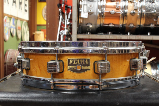 1990s Tama 4x14 Artwood Snare Drum in Birdseye Maple