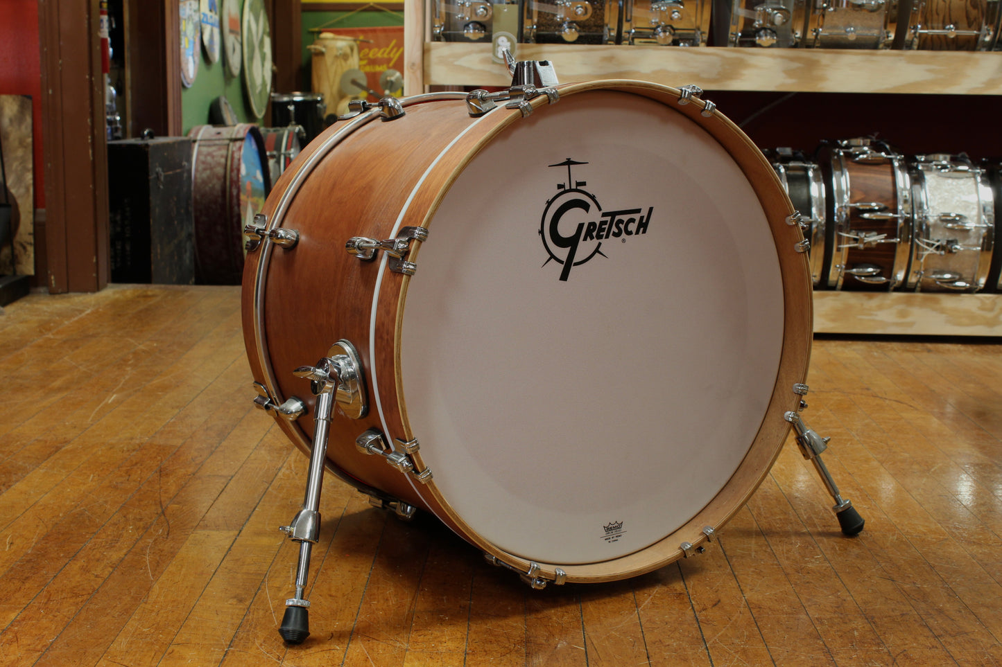 Gretsch Catalina Club Outfit in Satin Walnut Glaze 14x20 8x12 14x14 5x14