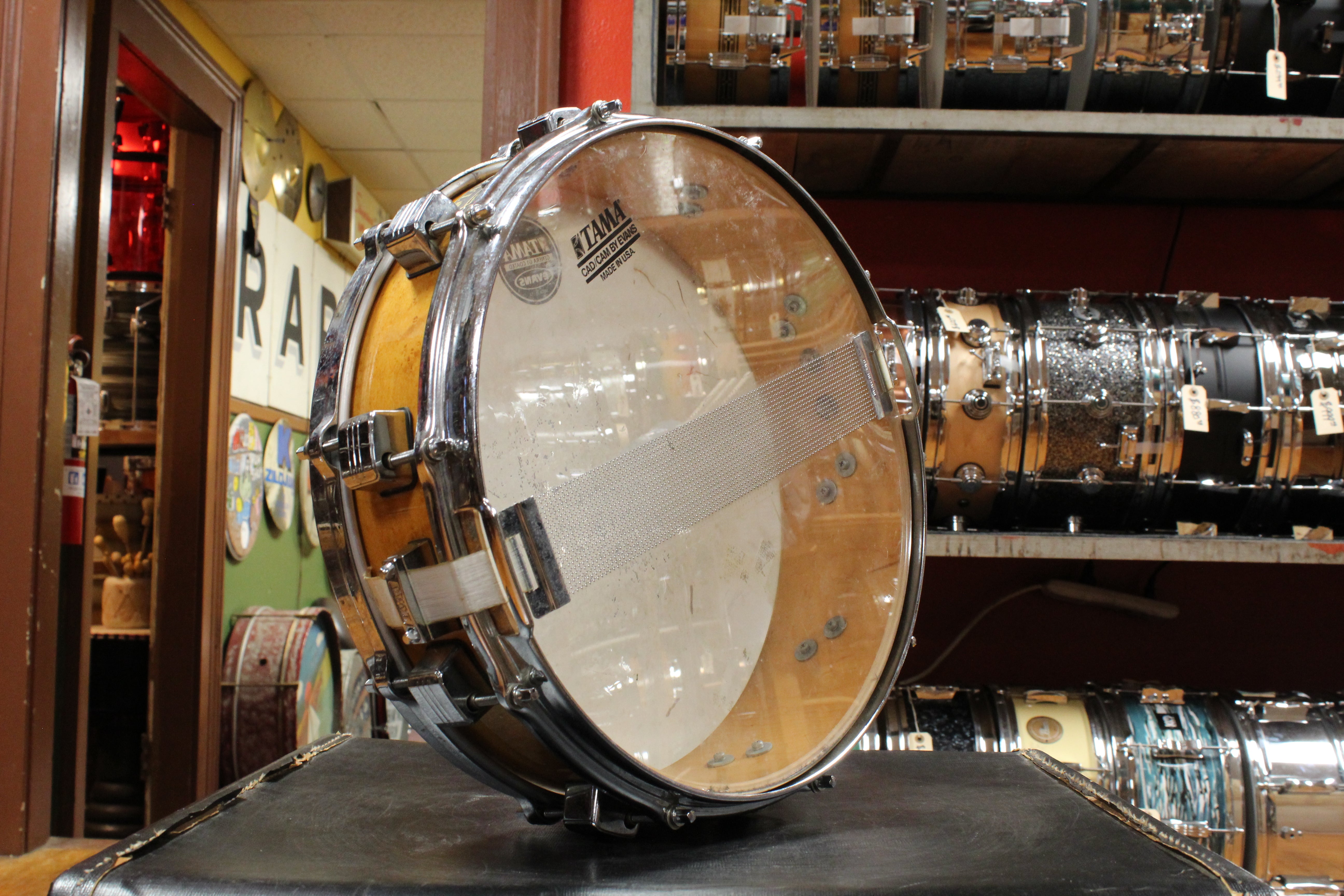1990s Tama 4x14 Artwood Snare Drum in Birdseye Maple – Wood