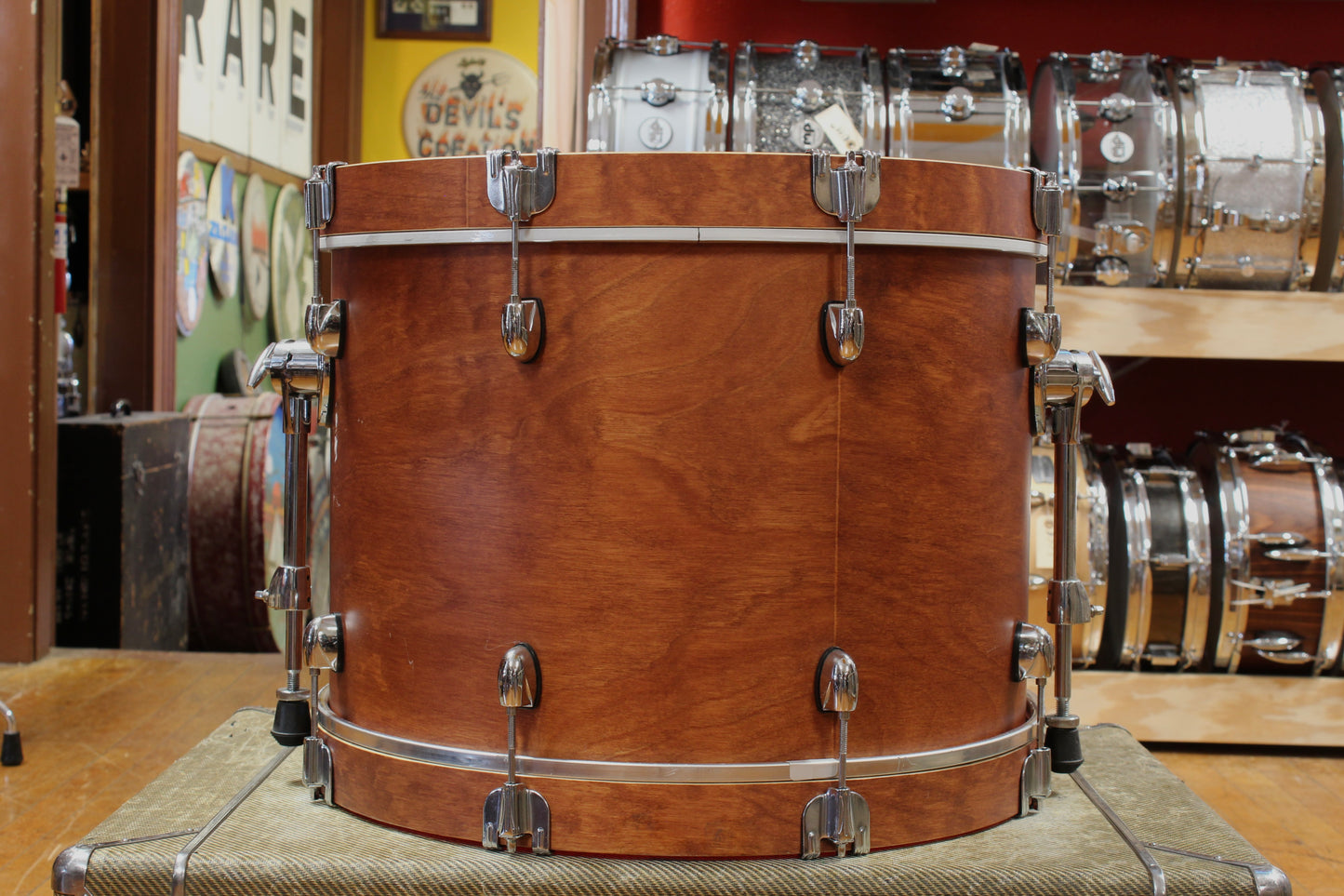 Gretsch Catalina Club Outfit in Satin Walnut Glaze 14x20 8x12 14x14 5x14