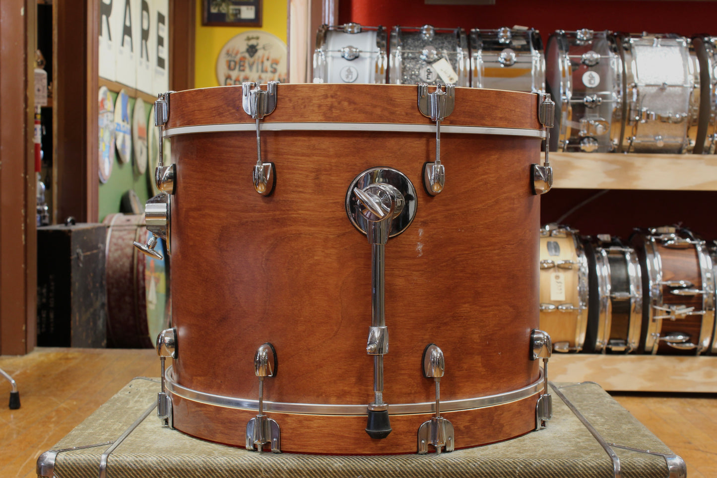 Gretsch Catalina Club Outfit in Satin Walnut Glaze 14x20 8x12 14x14 5x14