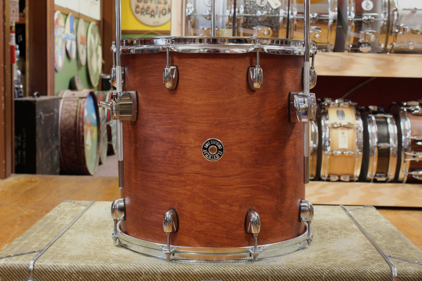 Gretsch Catalina Club Outfit in Satin Walnut Glaze 14x20 8x12 14x14 5x14